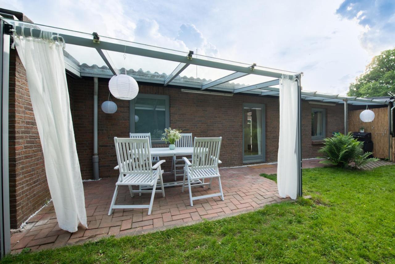 Nordic Bo -Wellen Wald Und Wilde Kueste- Strandnahe Doppelhaushaelfte Mit Waldterrasse Surendorf Exteriör bild